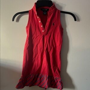 Ralph Lauren Vibrant Red Sleeveless Racerback Dress